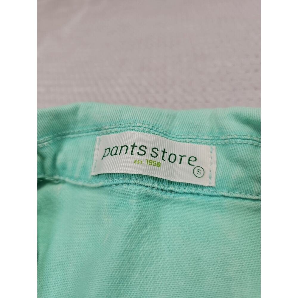 The Pants Store Jumpsuit Womens Small Mint Green Denim Short Sleeve Jumper - Picture 7 of 9